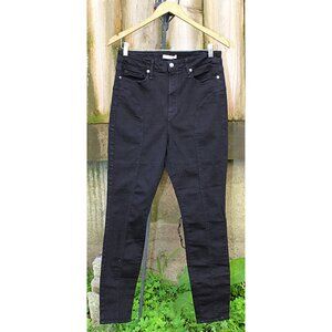 Good American - sz 14/32 - Good Waist Slim Leg w/Front Seam, STRETCH, Blackout